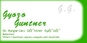 gyozo guntner business card